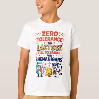 ラクトースのゼロ公差おもしろい Tシャツ