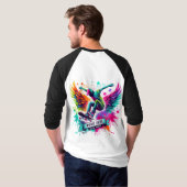 ラクトースのゼロ公差おもしろい Tシャツ (裏面フル)