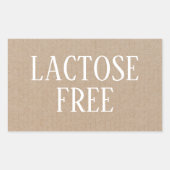 ラクトースフリー・アレルギーセーフ・キュリナリー 長方形シール (正面)