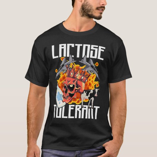 ラクトース耐性トレンディーミーム Tシャツ (正面)