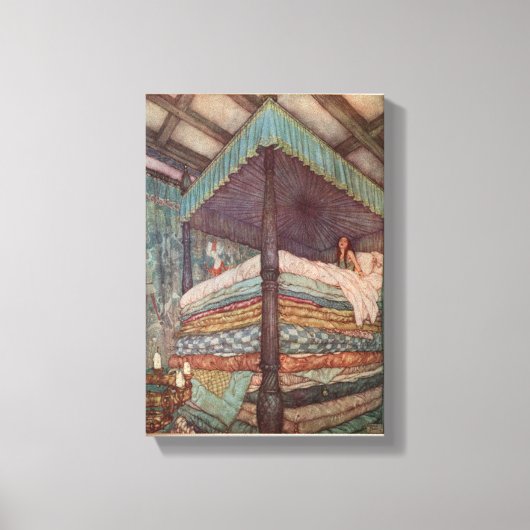 ラクハムフェアヤタルカンバスプリンセスアンドエンドウ キャンバスプリント (正面)