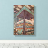 ラクハムフェアヤタルカンバスプリンセスアンドエンドウ キャンバスプリント (インサイチュ (ウッドフロア))