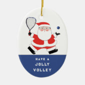 ラクパーソナライズされたエットボール2023クリスマス セラミックオーナメント (正面)