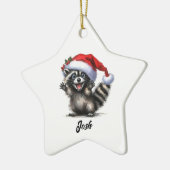 ラクパーソナライズされたーンかわいいオーナメント セラミックオーナメント (左)