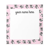 ラクパーソナライズされたーンメモ帳 ノートパッド (正面)