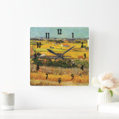 ラクラウで収穫、モンマジュールで… スクエア壁時計 (ホーム)