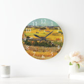 ラクラウで収穫、モンマジュールで… ラージ壁時計 (ホーム)