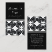 ラクラシックディアンス名刺、木炭 名刺 (正面/裏面)