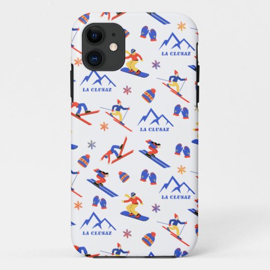 ラクラズフランスキースノーボードパターン Case-Mate iPhoneケース (裏面)