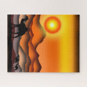 ラクレスパズルサンセットデザート ジグソーパズル (横)