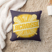 ラクロスおばあちゃんの名前と番号のカスタム クッション (ブランケット)