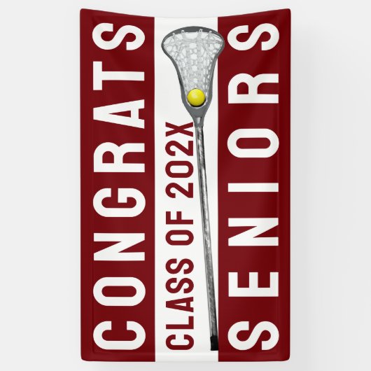 ラクロスおめでとう2025 横断幕 (縦)