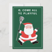 ラクロスおもしろいクリスマスカード シーズンカード (正面)