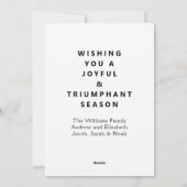 ラクロスおもしろいクリスマスカード シーズンカード (裏面)