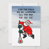 ラクロスおもしろいクリスマスホリデイ シーズンカード (正面)