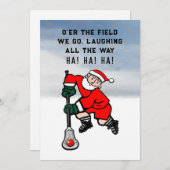 ラクロスおもしろいクリスマスホリデイ シーズンカード (正面/裏面)