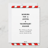 ラクロスおもしろいクリスマス シーズンカード (裏面)