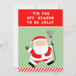 ラクロスおもしろいクリスマス シーズンカード