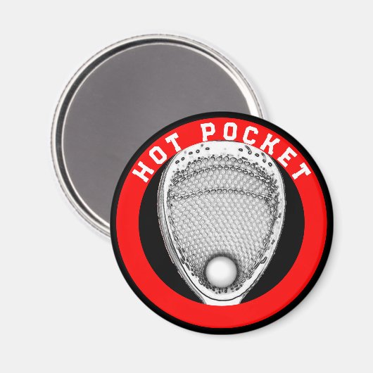 ラクロスおもしろいゴアリーギフト マグネット (正面/裏面)