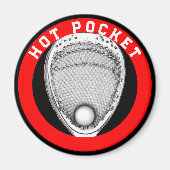 ラクロスおもしろいゴアリーギフト マグネット (正面)