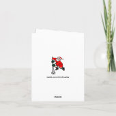 ラクロスおもしろいホリデークリスマスカード シーズンカード (裏面)