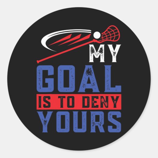 ラクロスおもしろいマーチ – ノベルティラクロスプレーヤーズデ ラウンドシール (正面)