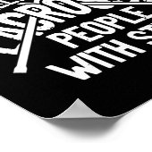 ラクロスが棒で人を合法的に殴打 ポスター (角)