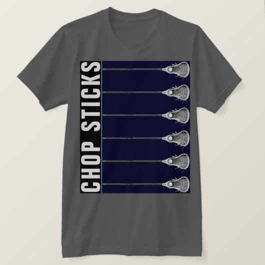 ラクロスが楽しい Tシャツ (デザイン正面)