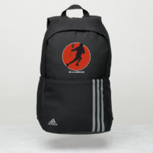 ラクロスと編集可能な名前Adidas Backpack