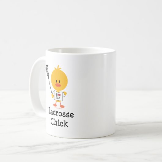 ラクロスのひよこのマグ コーヒーマグカップ (正面左)
