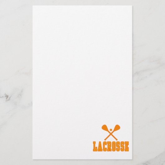 ラクロスのオレンジ 便箋 (正面)