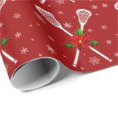 ラクロスのクリスマスの包装紙 ラッピングペーパー (ロールコーナー)