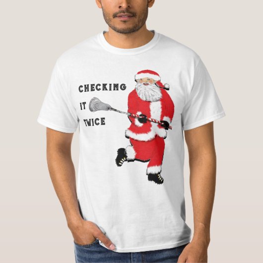 ラクロスのクリスマス Tシャツ (正面)