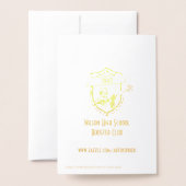 ラクロスのコーチかスポンサーは宴会カード感謝していしています 箔カード (裏面封筒付き)