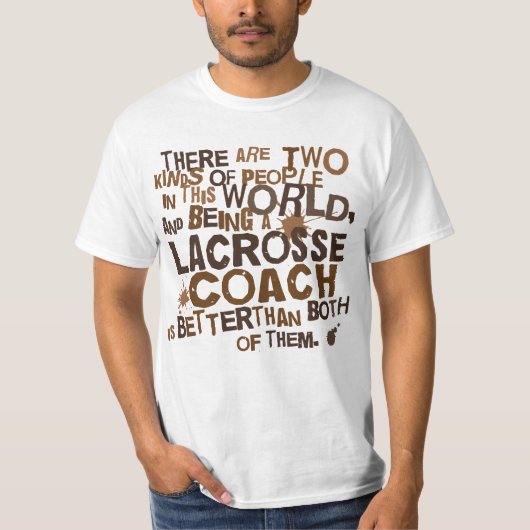 ラクロスのコーチのギフト Tシャツ (正面)