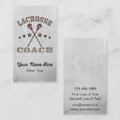 ラクロスのコーチのSteampunkによってカスタマイズ名刺 名刺 (正面/裏面)