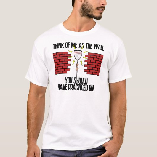 ラクロスのゴールキーパーの壁 Tシャツ (正面)