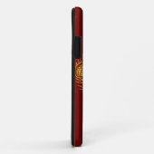 ラクロスのスカルのiphone 5の場合-赤 Case-Mate iPhoneケース (裏面/右)