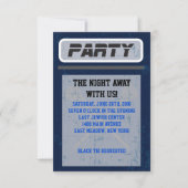 ラクロスのバーのバルミツワーの招待状のパーティーカード 招待状 (正面)