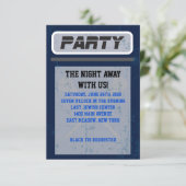 ラクロスのバーのバルミツワーの招待状のパーティーカード 招待状 (スタンド正面)