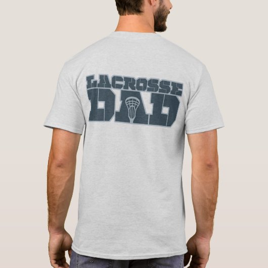 ラクロスのパパ Tシャツ (裏面)