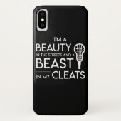 ラクロスの恋人の美しいの通りの獣のクリート Case-Mate iPhoneケース (裏面)
