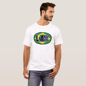 ラクロスの旗のブラジルのTシャツ Tシャツ (正面フル)