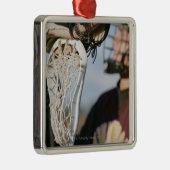 ラクロスの棒の手 メタルオーナメント (右)