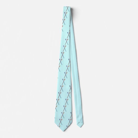 ラクロスの棒 ネクタイ (正面)