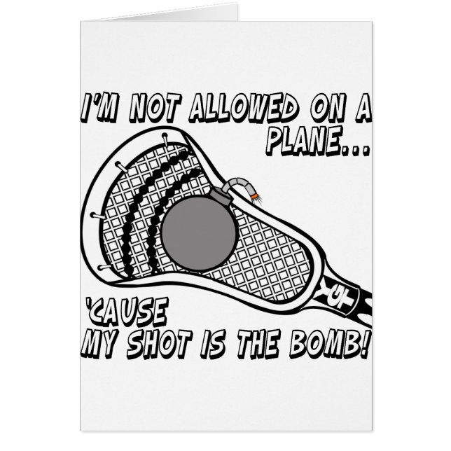 ラクロスの爆弾の打撃 (正面)