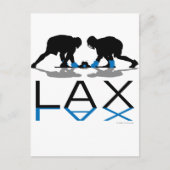 ラクロスの男の子のLAXの青 ポストカード (正面)