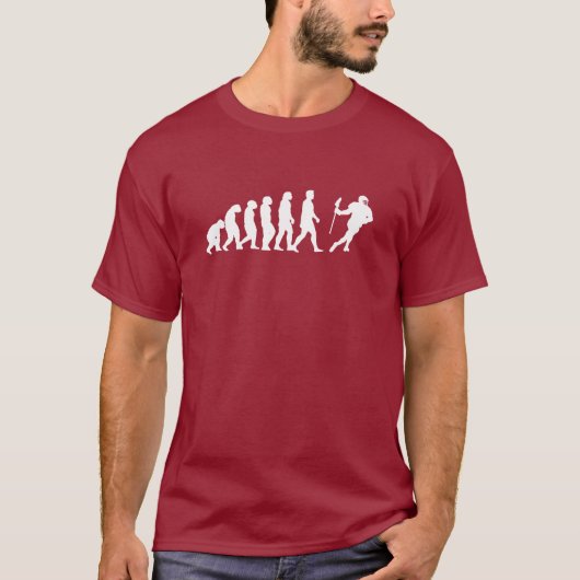 ラクロスの進化 Tシャツ (正面)