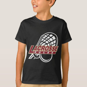 ラクロスの黒いTシャツ Tシャツ