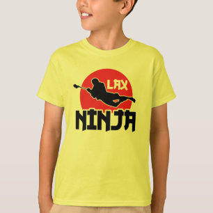 ラクロスのLAXの忍者の子供のTシャツ Tシャツ